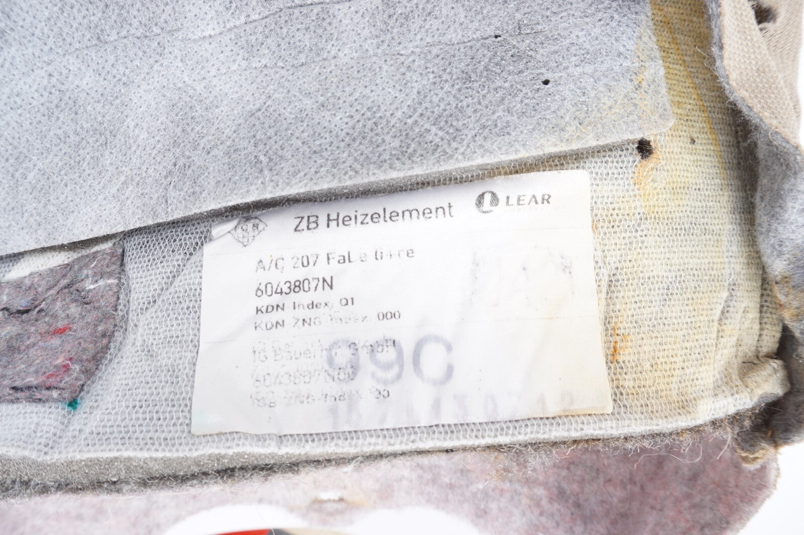 10-16 Mercedes E350 E550 Convertible Left Driver Seat Back Backrest Cover OEM