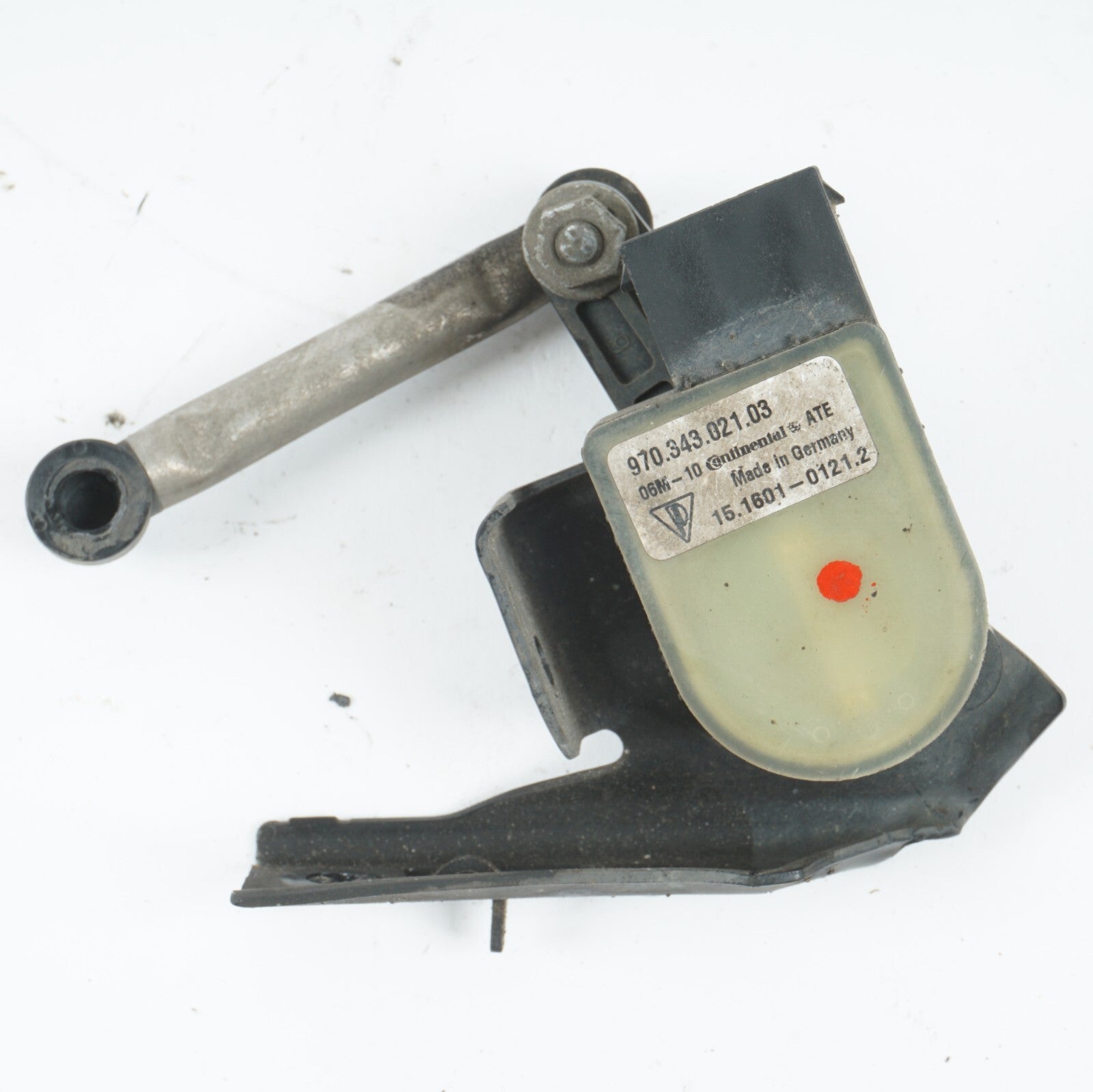 10-16 PORSCHE PANAMERA FRONT LEFT DRIVER SIDE HEADLIGHT HEIGHT LEVEL SENSOR OEM