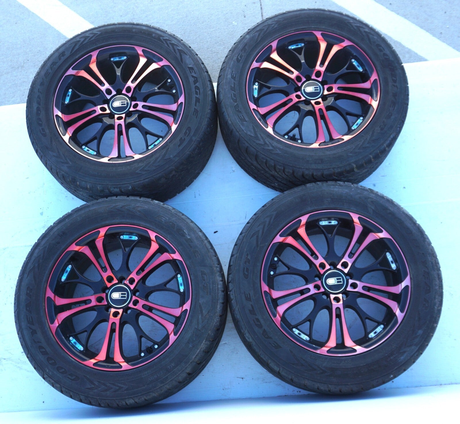 HD WHEELS RIMS & TIRE GOODYEAR EAGLE GT 225/55 r16 4x114 4x100