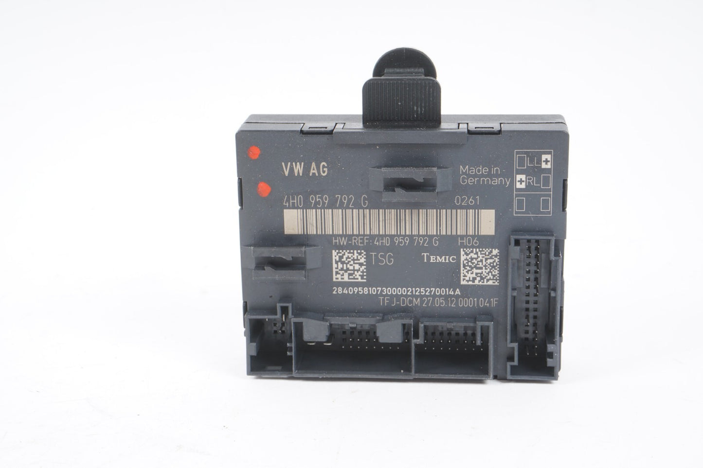 11-17 AUDI A8L FRONT RIGHT PASSENGER SIDE DOOR CONTROL MODULE OEM