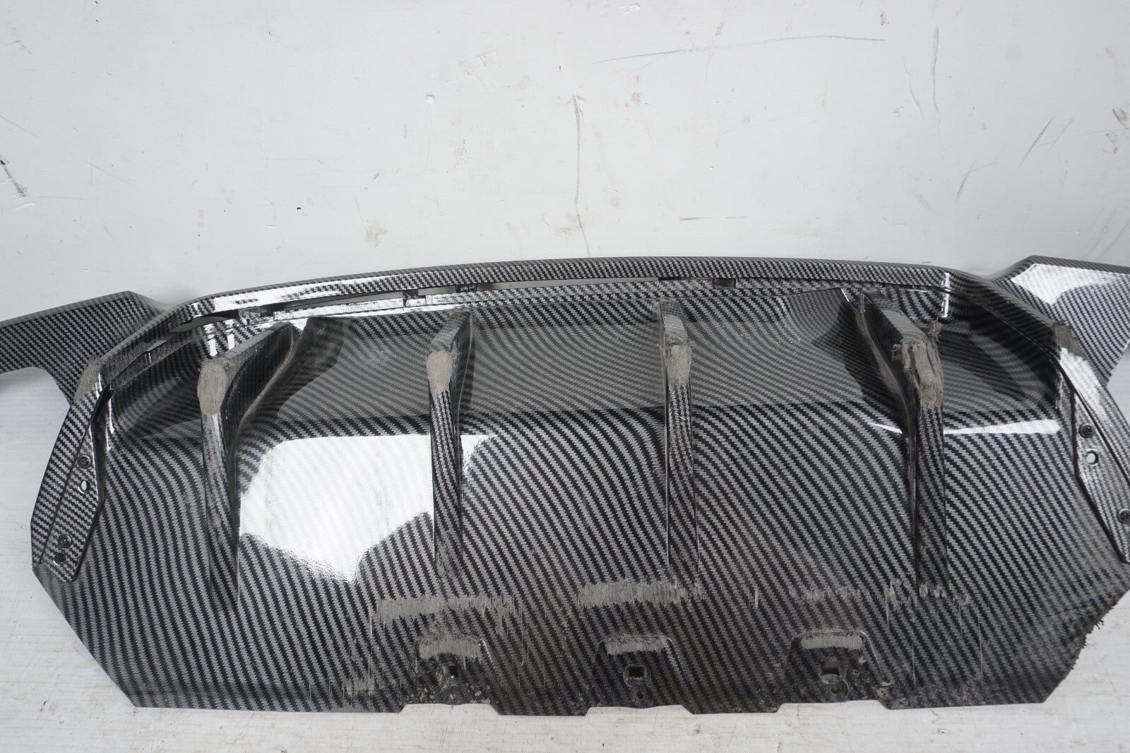 2011-2013 BMW 550i F10 Rear Bumper Lower Valance Spoiler Carbon OEM
