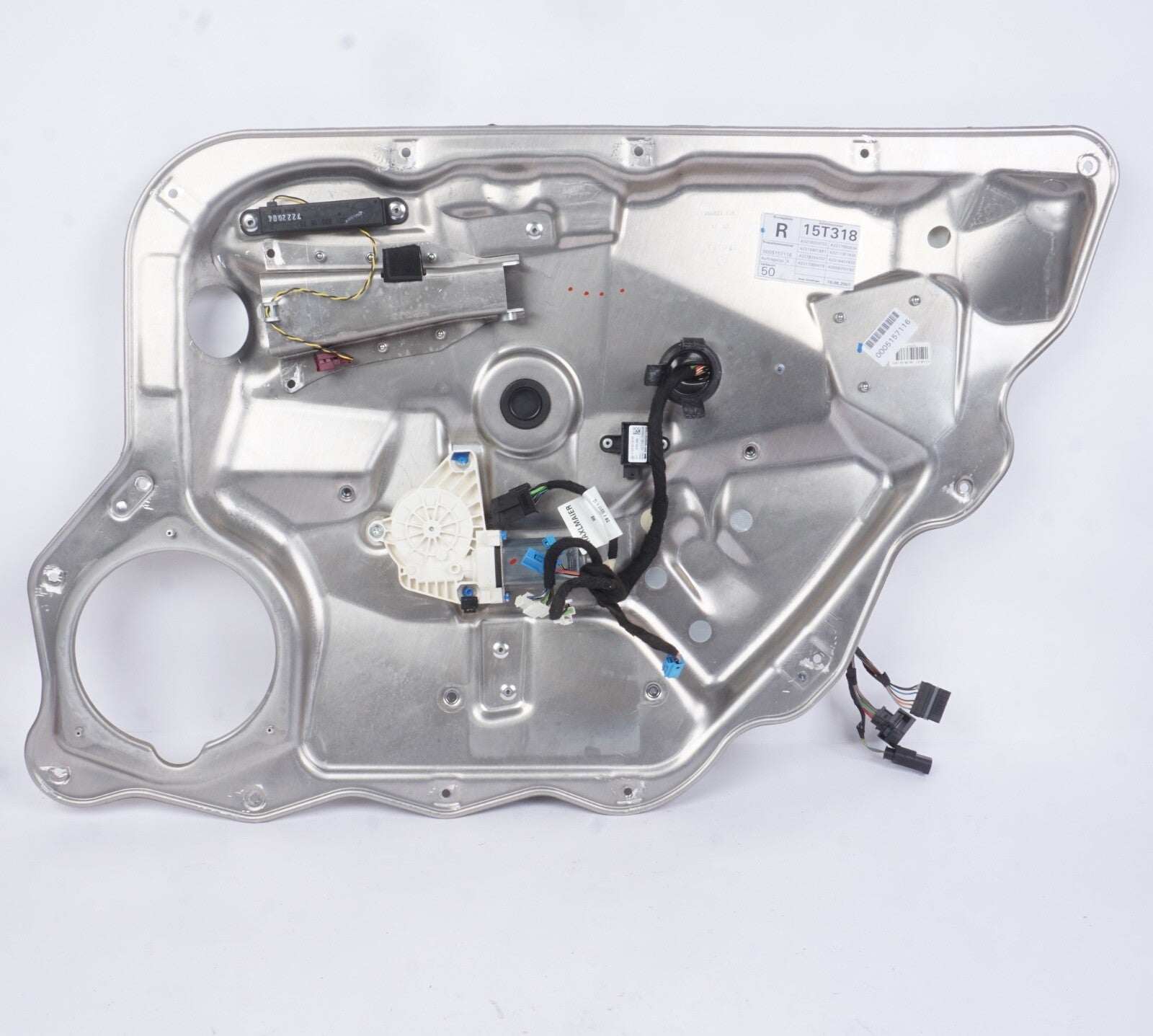 2007-2013 MERCEDES S550 W221 REAR PASSENGER DOOR WINDOW REGULATOR & CARRIER OEM