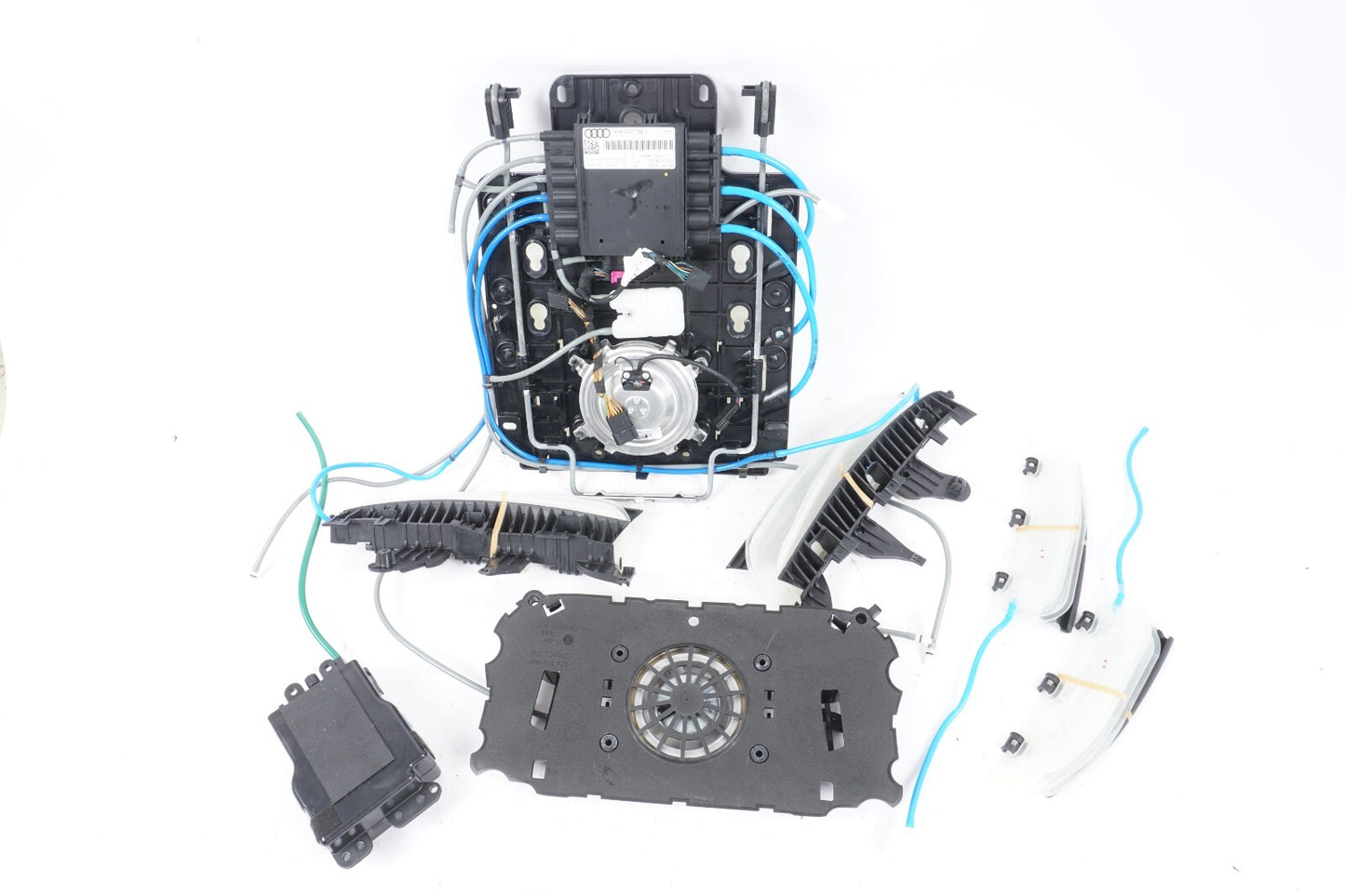 11-17 AUDI A8 A8L S8 FRONT RIGHT PASSENGERG SEAT AIR PUMP MODULE FAN SET OEM
