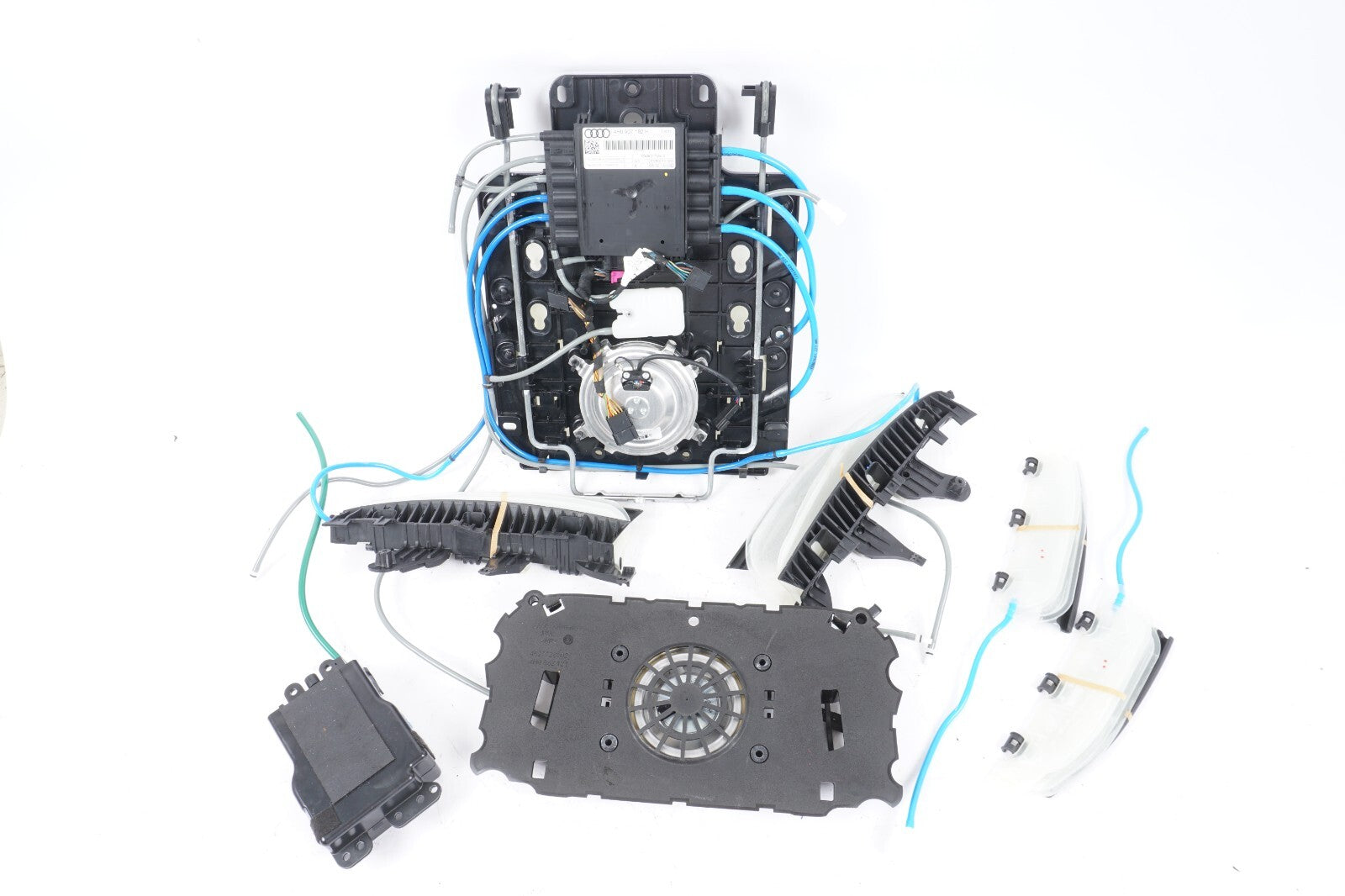 11-17 AUDI A8 A8L S8 FRONT RIGHT PASSENGERG SEAT AIR PUMP MODULE FAN SET OEM