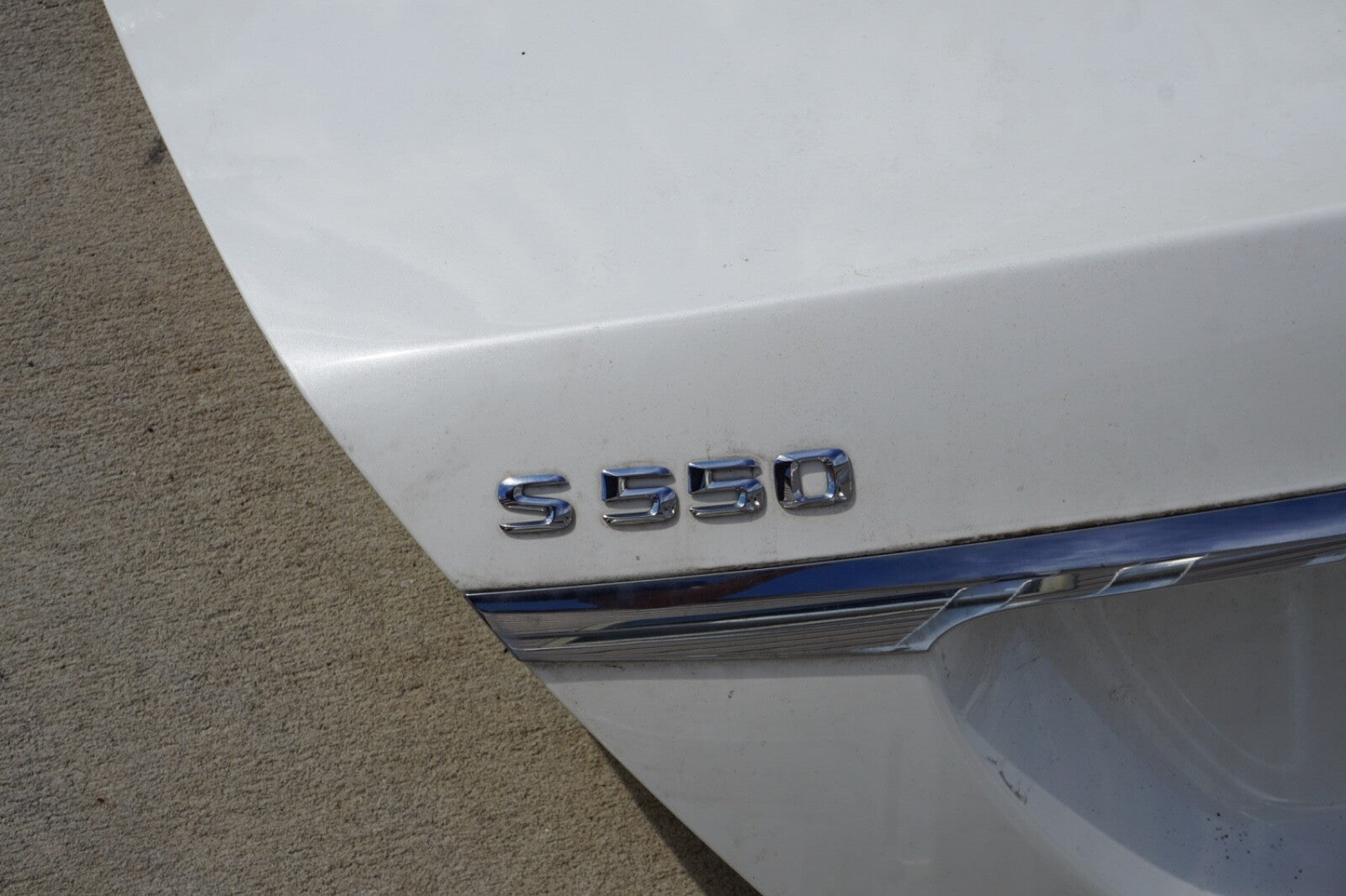 2014-2020 MERCEDES W222 S550 S560 S600 WHITE TRUNK LID  REAR TAILGATE TRUNK LID