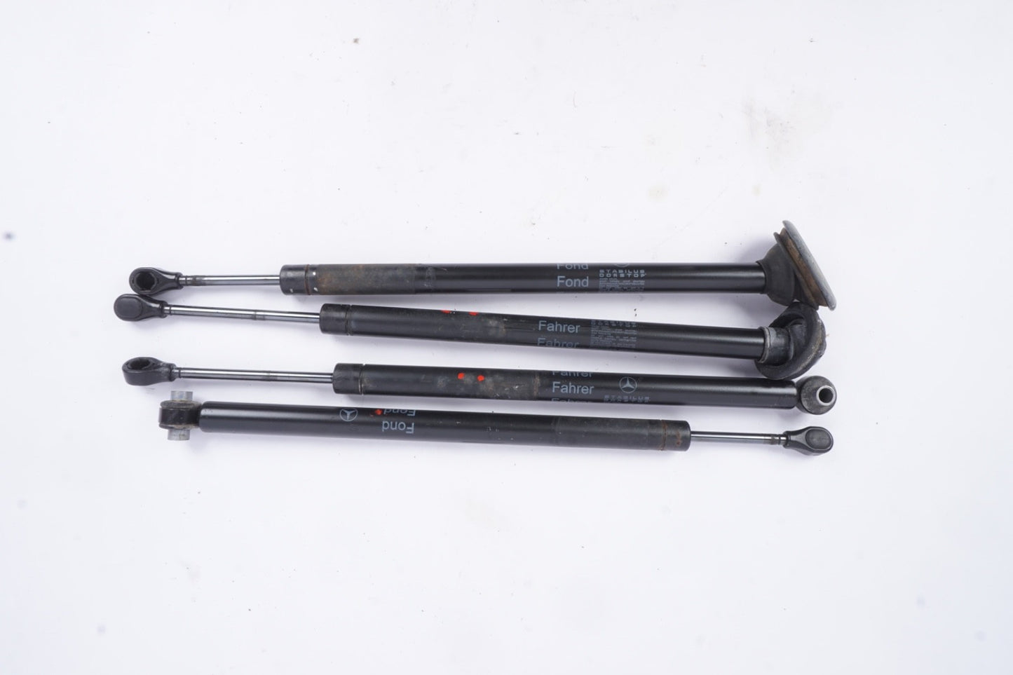 07-13 w221 MERCEDES S550 DOOR HINGE STOPPER SHOCK STRUT LEFT RIGHT SET