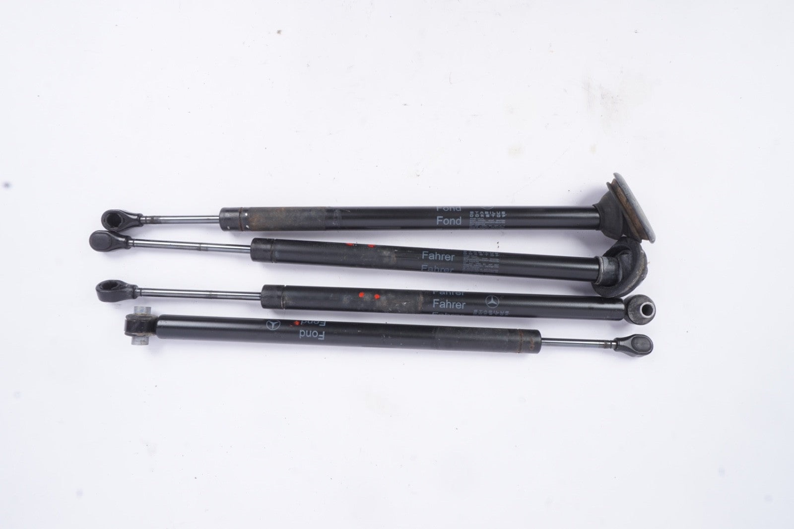 07-13 w221 MERCEDES S550 DOOR HINGE STOPPER SHOCK STRUT LEFT RIGHT SET