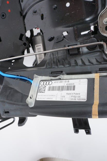 11-17 AUDI A8 A8L S8 FRONT RIGHT PASSENGER SEAT TRACK RAIL  OEM