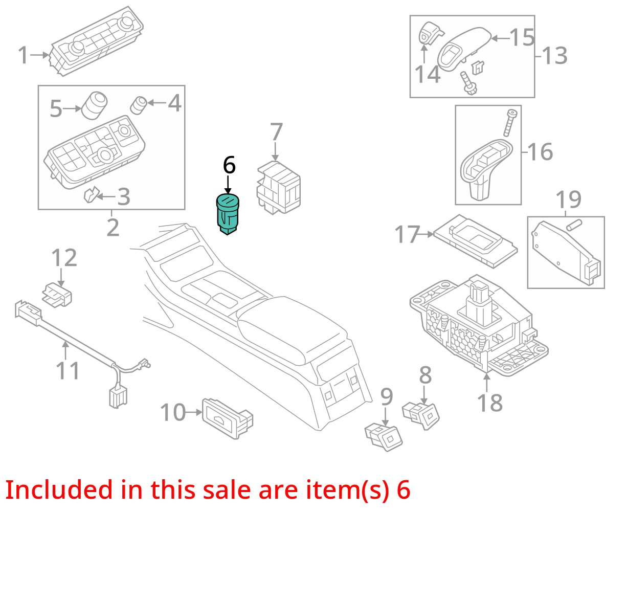 2011 - 2018 AUDI A8 A8L ENGINE START STOP IGNITION SWITCH BUTTON OEM