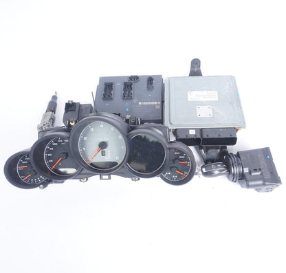 11-14 Porsche Cayenne 958 4.8l Ignition Set Key Lock Module Cluster OEM