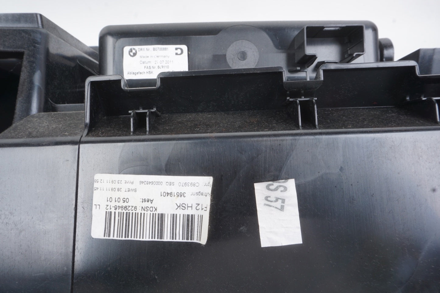2013 - 2019 BMW 650i Gran Coupe Dashboard Glove Storage Box OEM