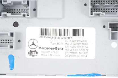 14-17 Mercedes W222 S600 S550 S63 S65 Rear Trunk Relay SAM Module 2229004005 OEM