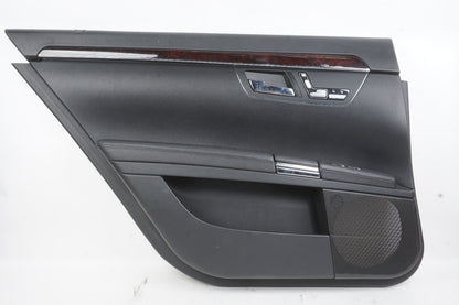 2007 - 2013 Mercedes S550 S600 Left LH Driver Rear Door Trim Panel Black
