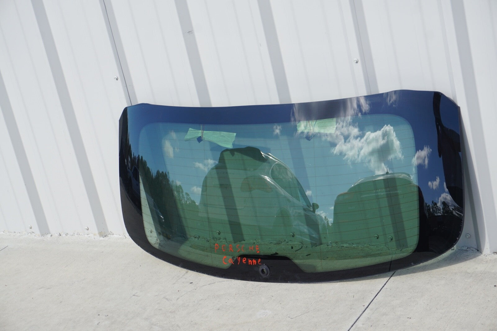 2011-2018 PORSCHE CAYENNE REAR BACK TAILGATE WINDOW GLASS OEM