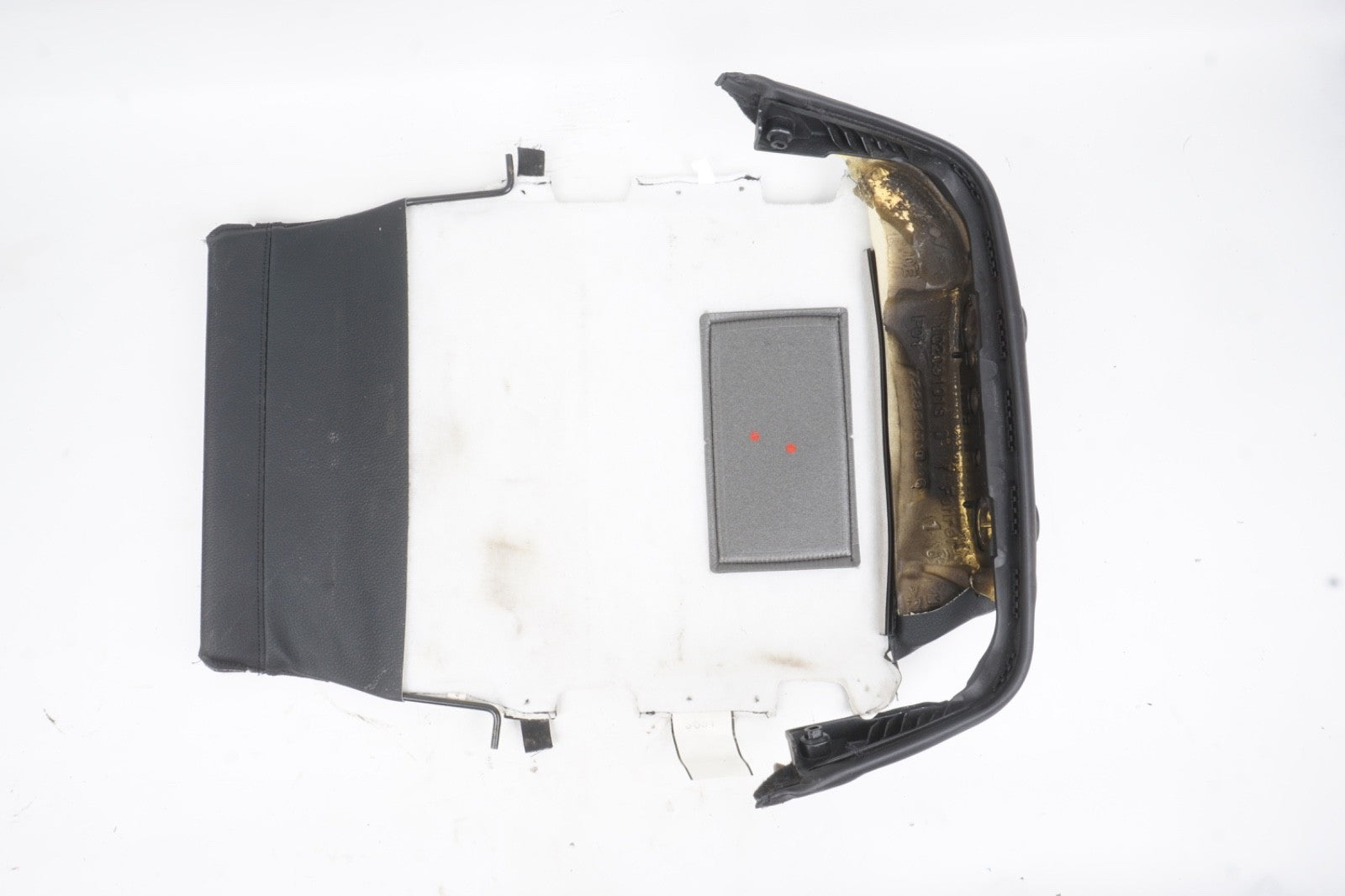 2013-2018 BMW 650XI F06 FRONT LEFT DRIVER UPPER SEAT COVER PANEL LEATHER OEM