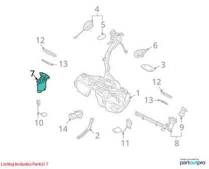 08-11 Mercedes W204 C300 Right Side Fuel Pump Level Sensor 2044700894 OEM