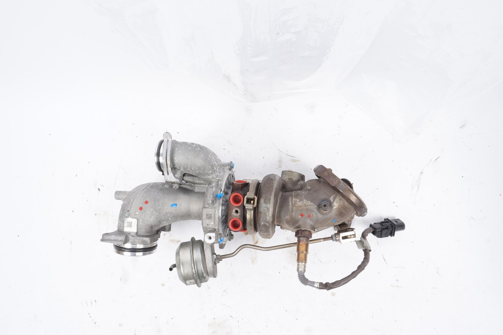 14-17 Mercedes E400 CLS400 S550E Turbocharger Manifold Right Passenger Side OEM