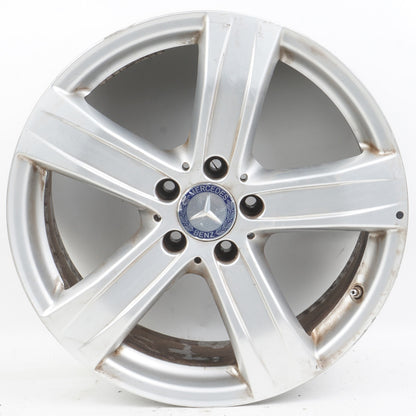 2010 - 2013 Mercedes W221 S550 8.5 x 18 18" 5 spoke wheel rim silver