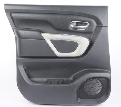 2019 - 2021 NISSAN TITAN REAR LEFT SIDE DOOR TRIM COVER PANEL BLACK OEM