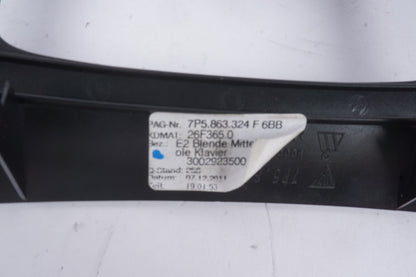 11-18 Porsche Cayenne 958 Center Console Gear Shifter Bezel Trim 7P5863324 Oem