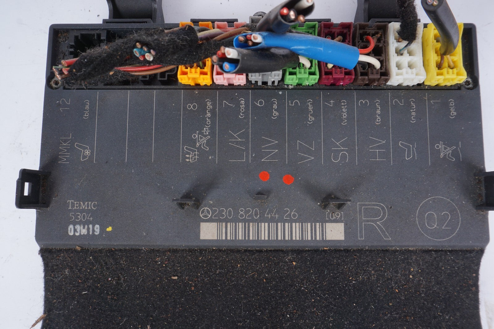 03-06 Mercedes R230 SL500 SL55 Right Passenger Under Seat Control Module OEM