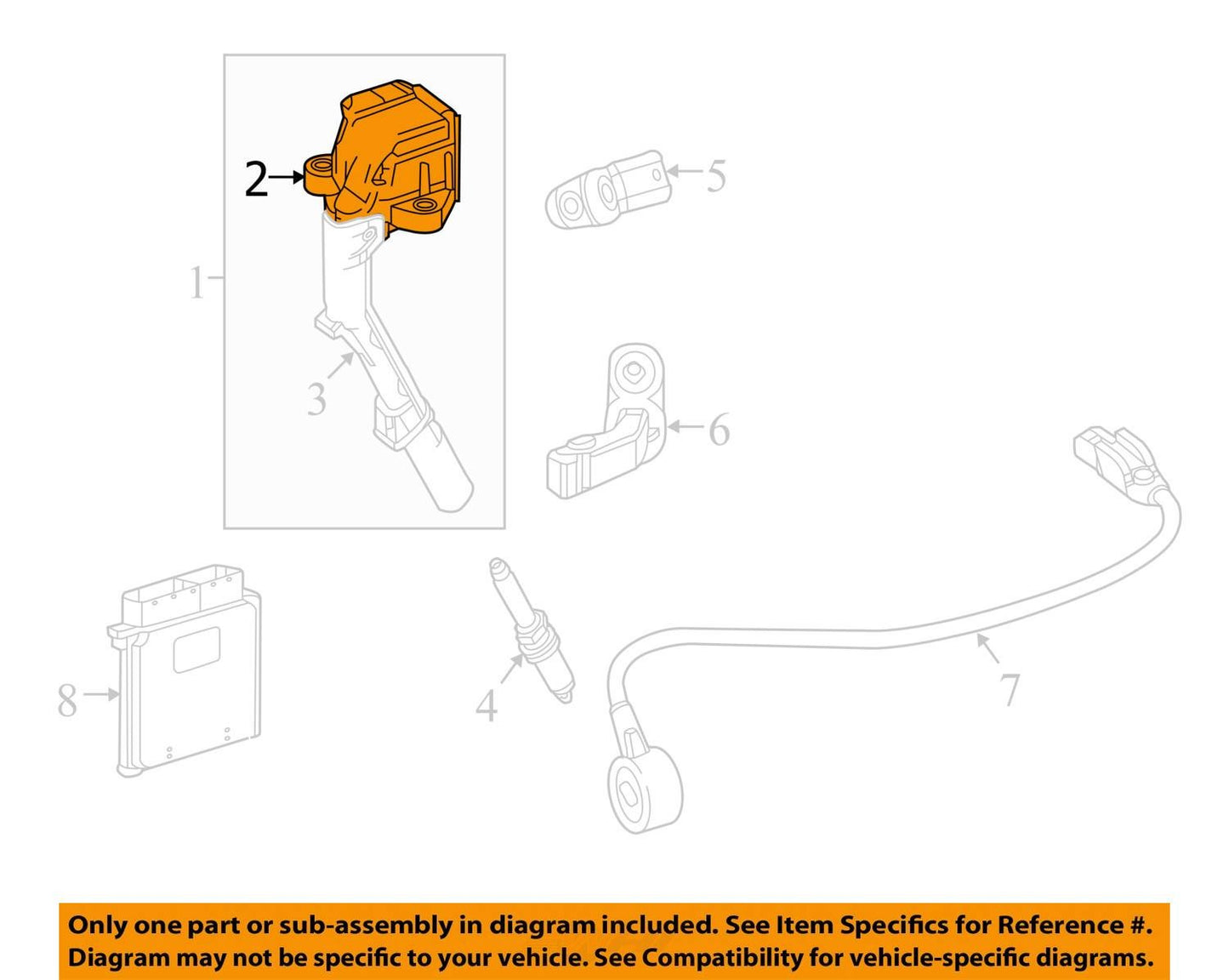 2013-2020 MERCEDES B C CLA E GLA GLC SLK (W205 W246 W253 X156) IGNITION COIL SET