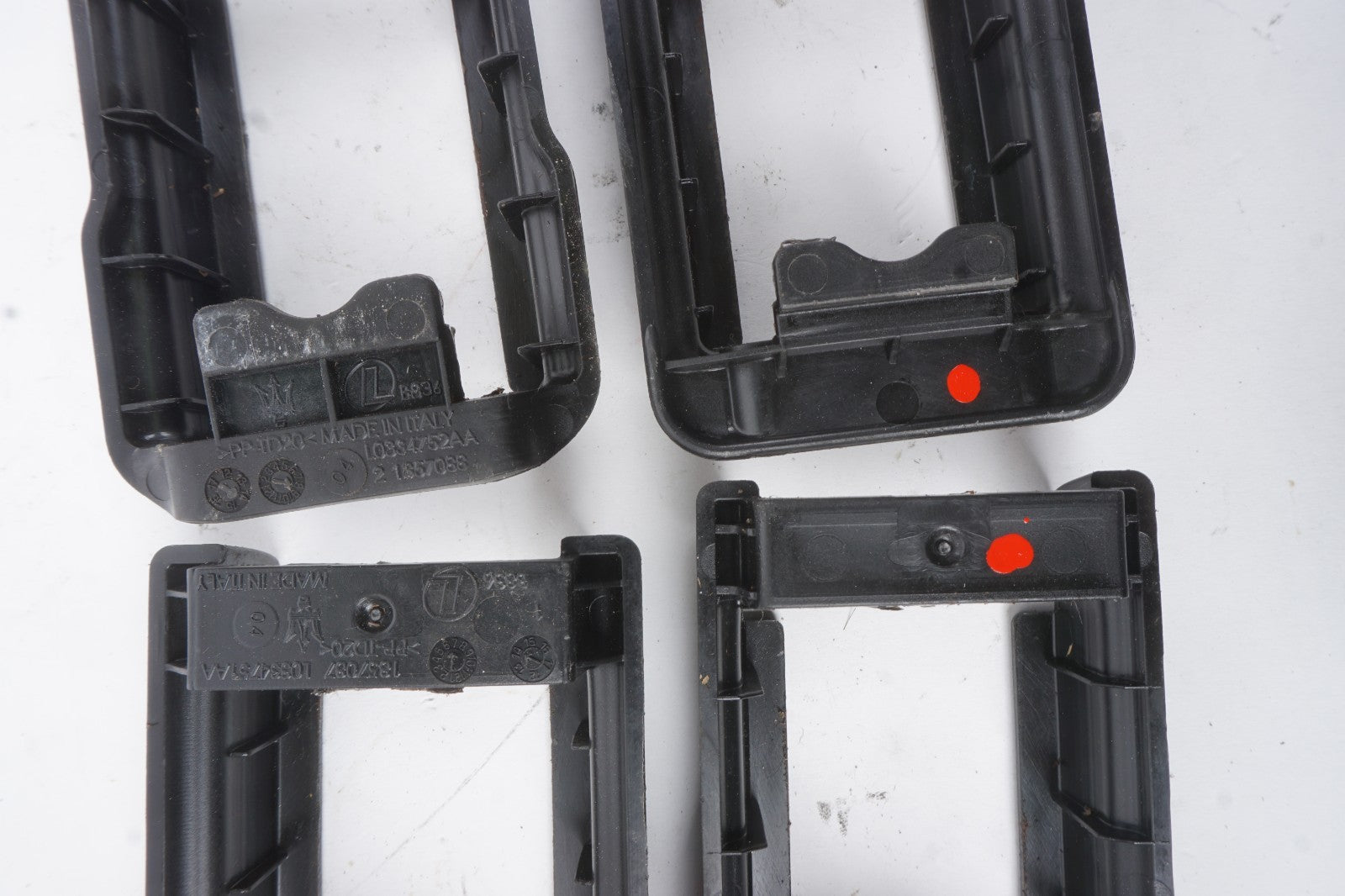 2014-2024 Maserati Ghibli Front Left Driver Seat Track Cover Trim Set Of 4 OEM