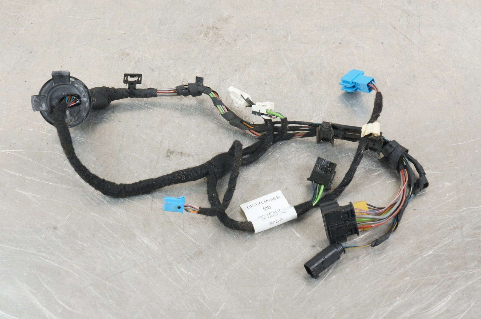07-13 Mercedes W221 S550 S65 Rear Right or Left Door Wire Harness 2214404806 OEM