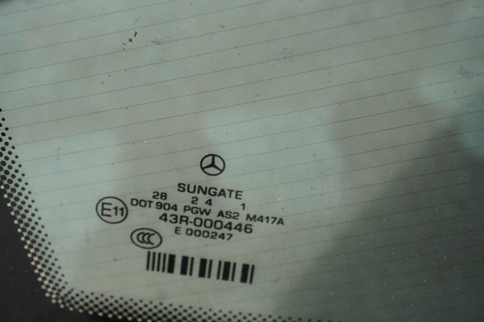07-13 Mercedes W221 S550 S400 S63 AMG Rear Windshield Wind Shield Back Glass OEM