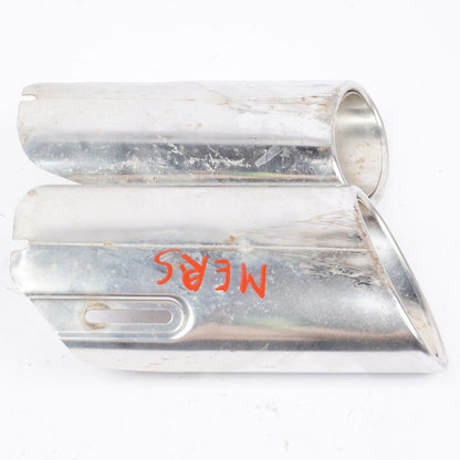 08-16 Mercedes W204 C350 E350 Rear Bumper Exhaust Muffler Tips Set of 2 OEM