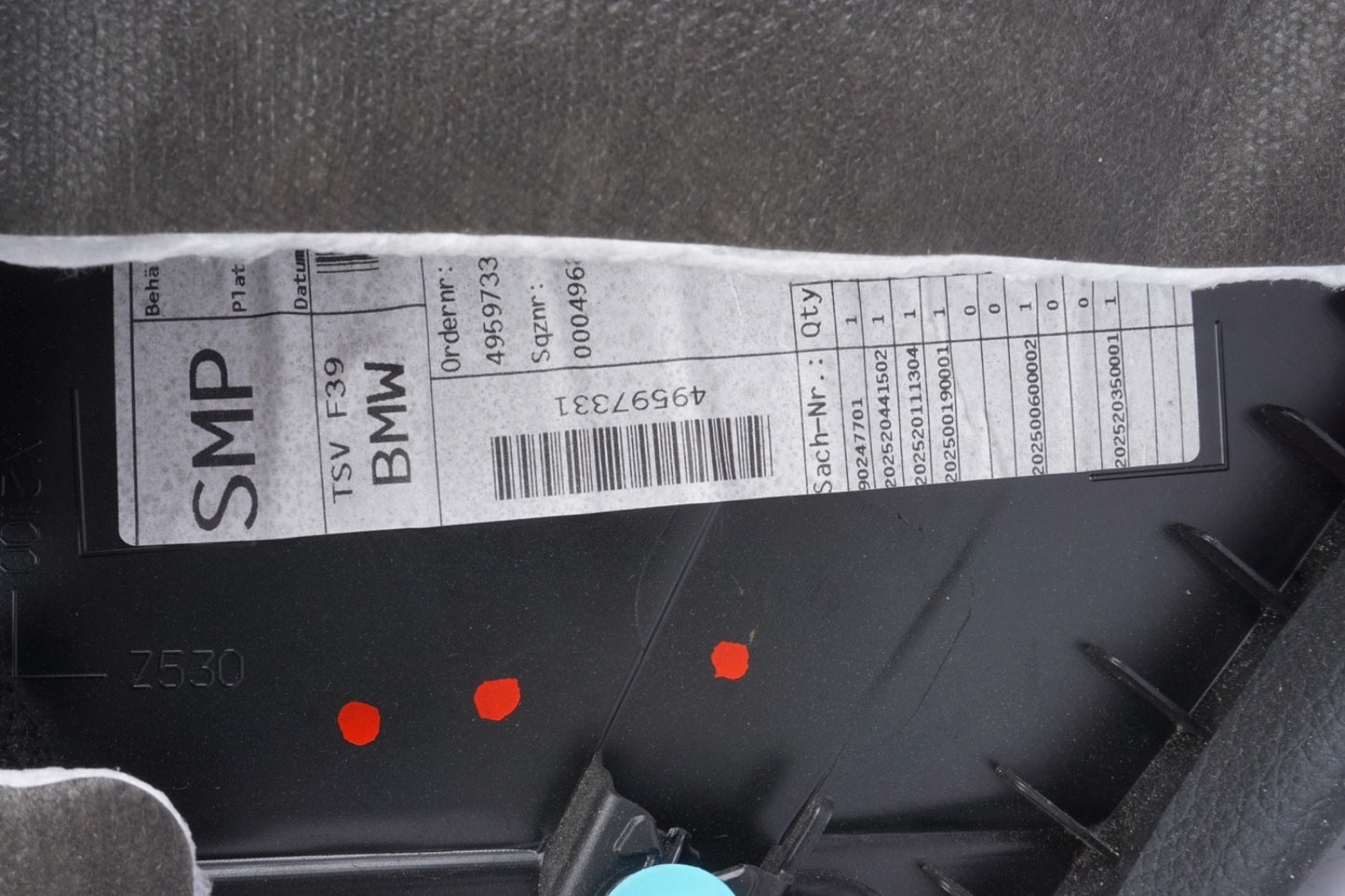 2018 - 2023 BMW X2 F39 REAR LEFT SIDE DOOR PANEL TRIM COVER OEM