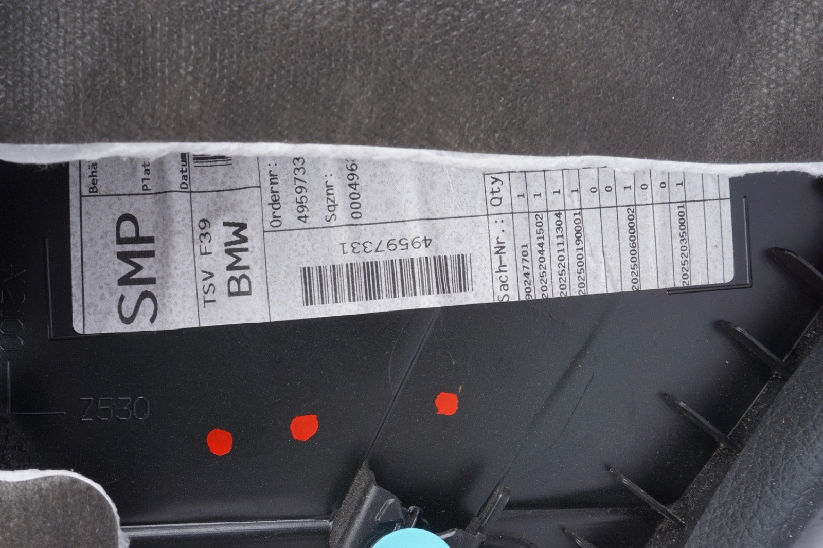 2018 - 2023 BMW X2 F39 REAR LEFT SIDE DOOR PANEL TRIM COVER OEM