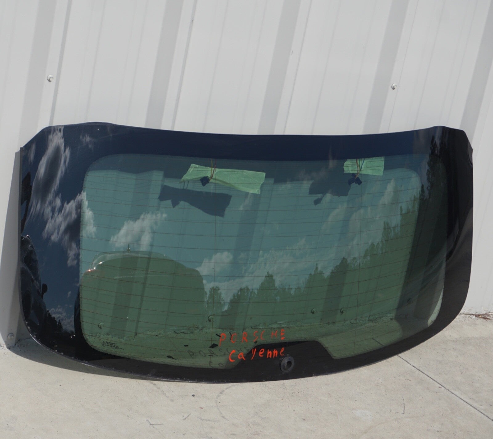 2011-2018 PORSCHE CAYENNE REAR BACK TAILGATE WINDOW GLASS OEM