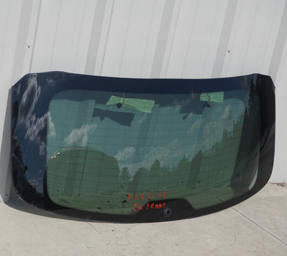 2011-2018 PORSCHE CAYENNE REAR BACK TAILGATE WINDOW GLASS OEM