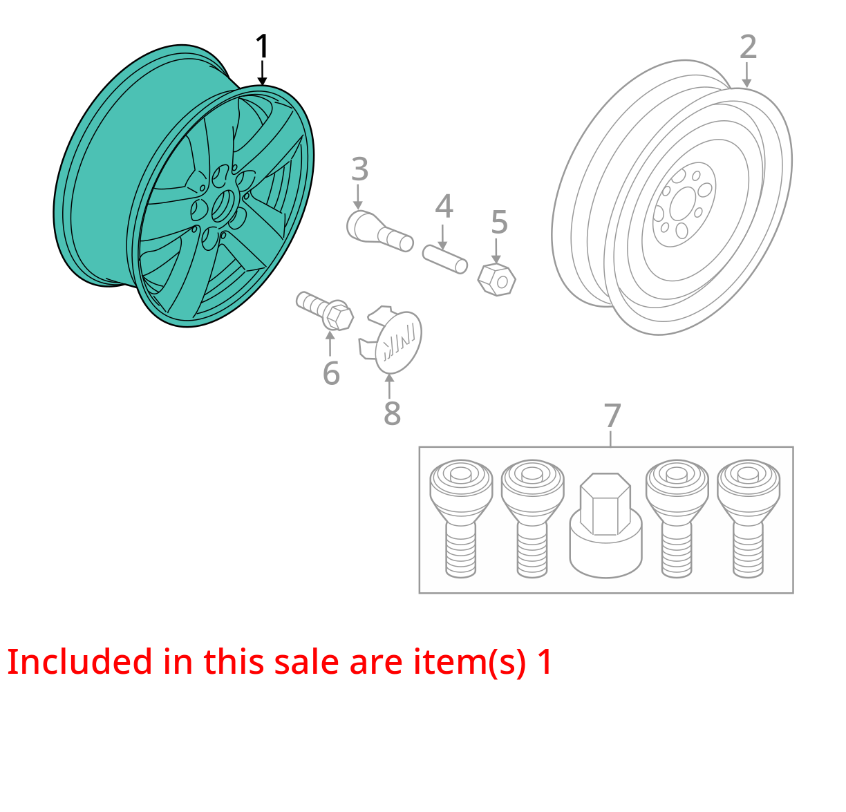 2014 - 2019 Mini Cooper Wheel Rim 15" OEM
