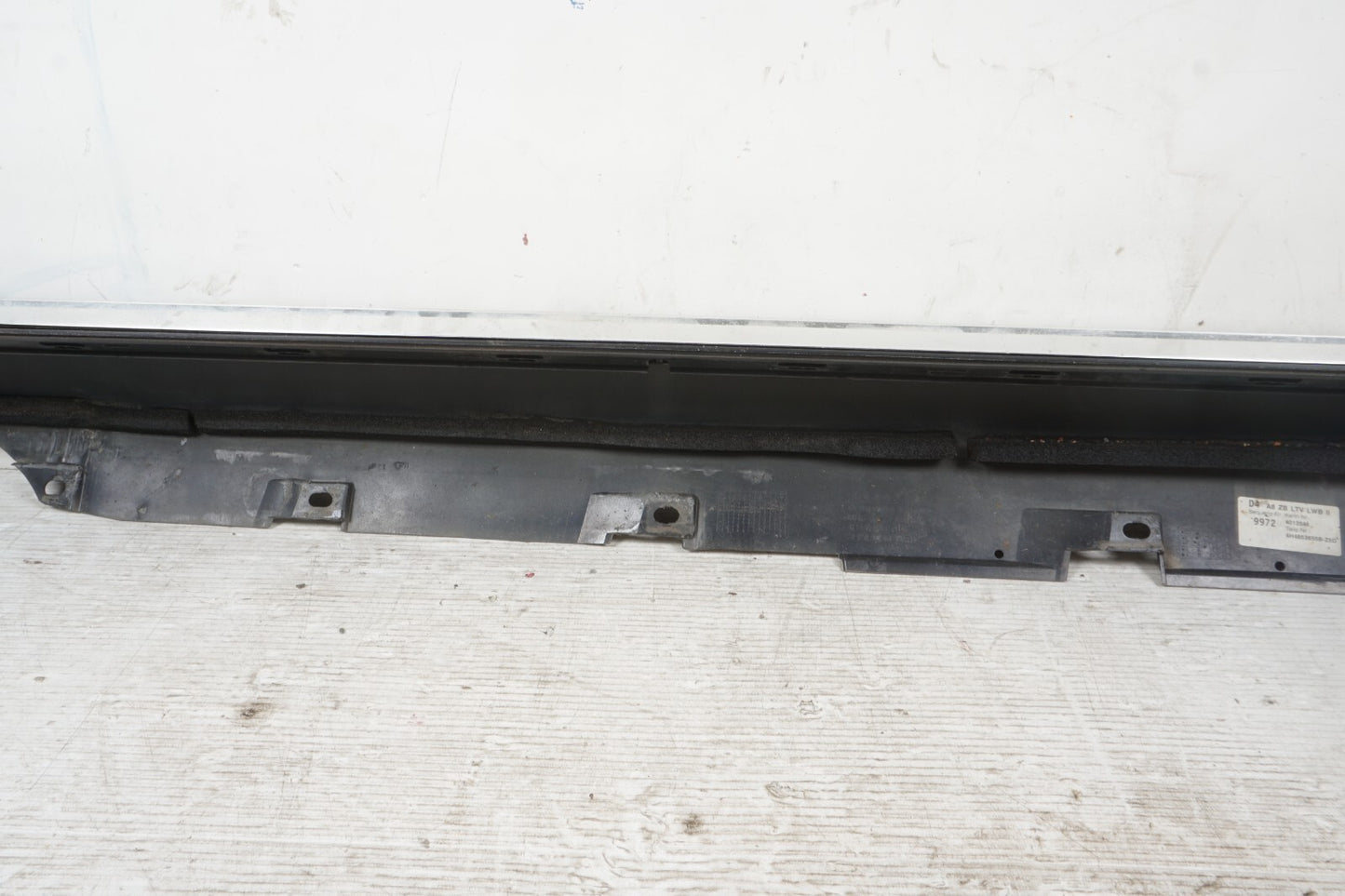 2011 - 2014 Audi A8L LONG Left Driver Side Rocker Panel Skirt Molding OEM