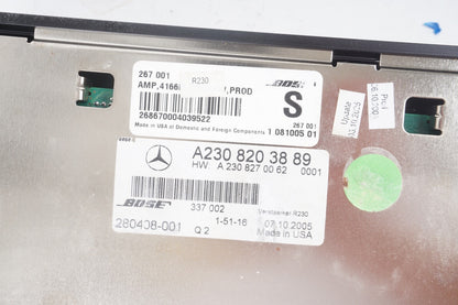 05-08 Mercedes R230 SL500 SL55 AMG Amplifier Audio Amp Bose 2308203889