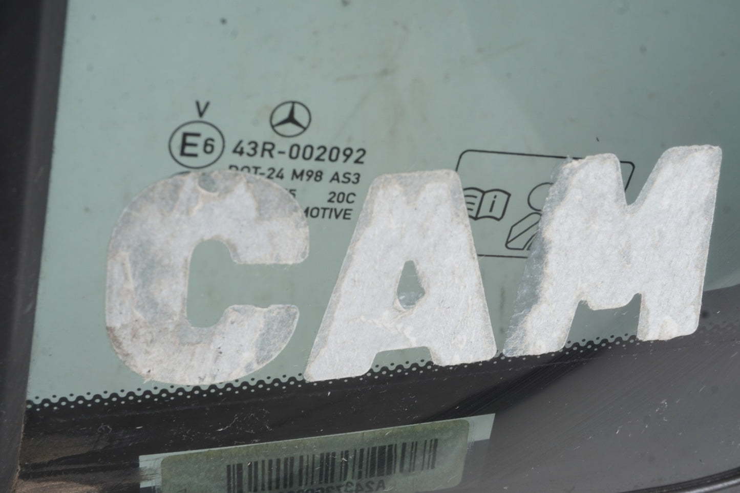 2022 - 2025 MERCEDES EQB350 X243 REAR LEFT DOOR CORNER FIXED WINDOW GLASS OEM