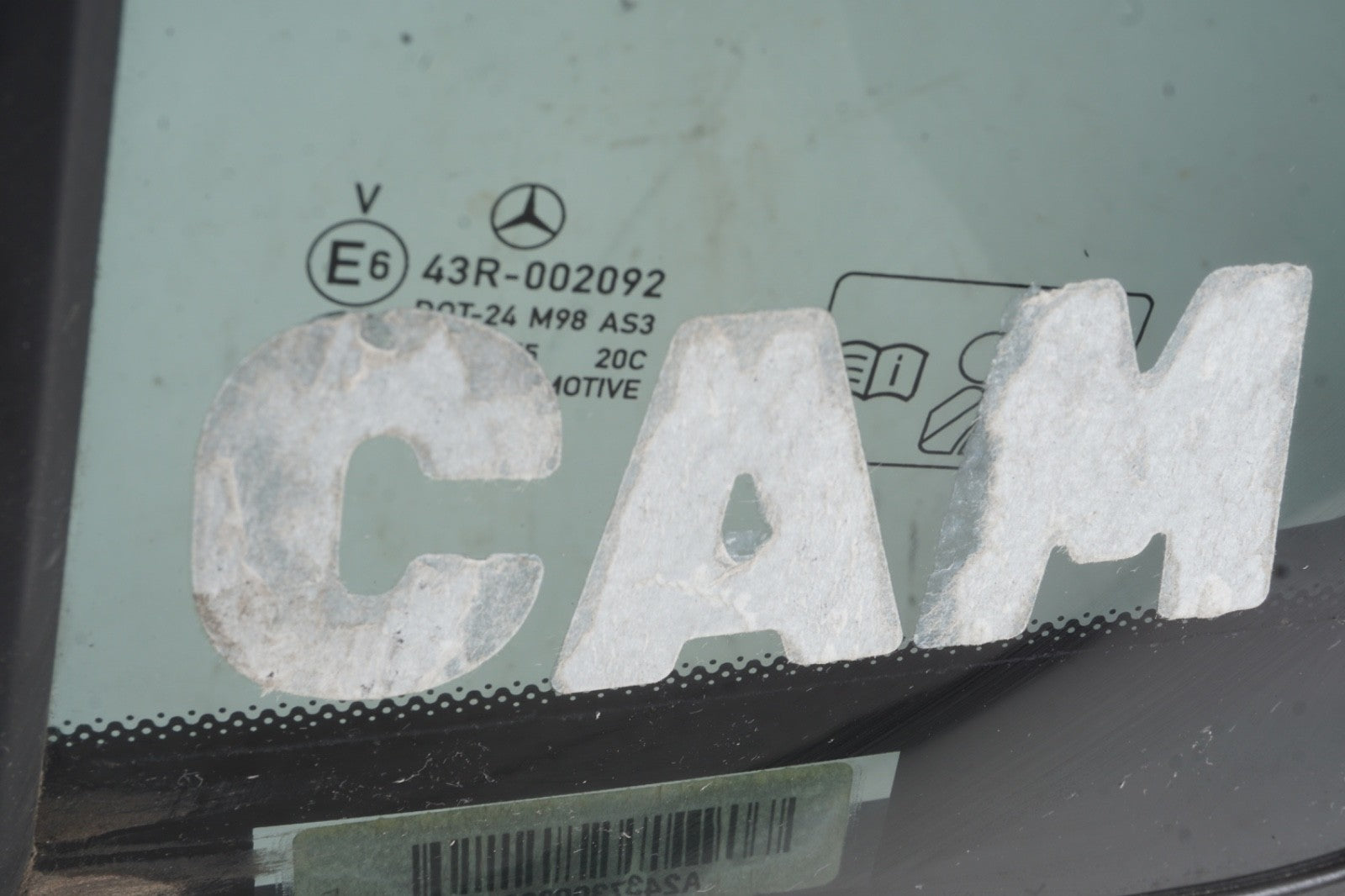 2022 - 2025 MERCEDES EQB350 X243 REAR LEFT DOOR CORNER FIXED WINDOW GLASS OEM