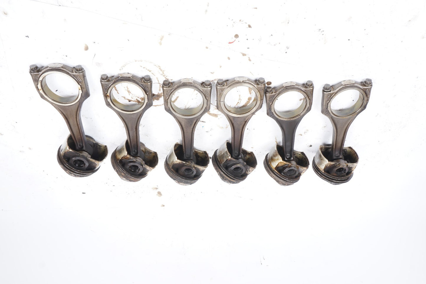 2013 - 2017 Audi A8L A8 3.0L Piston & Connecting Rod Set Of 6 OEM