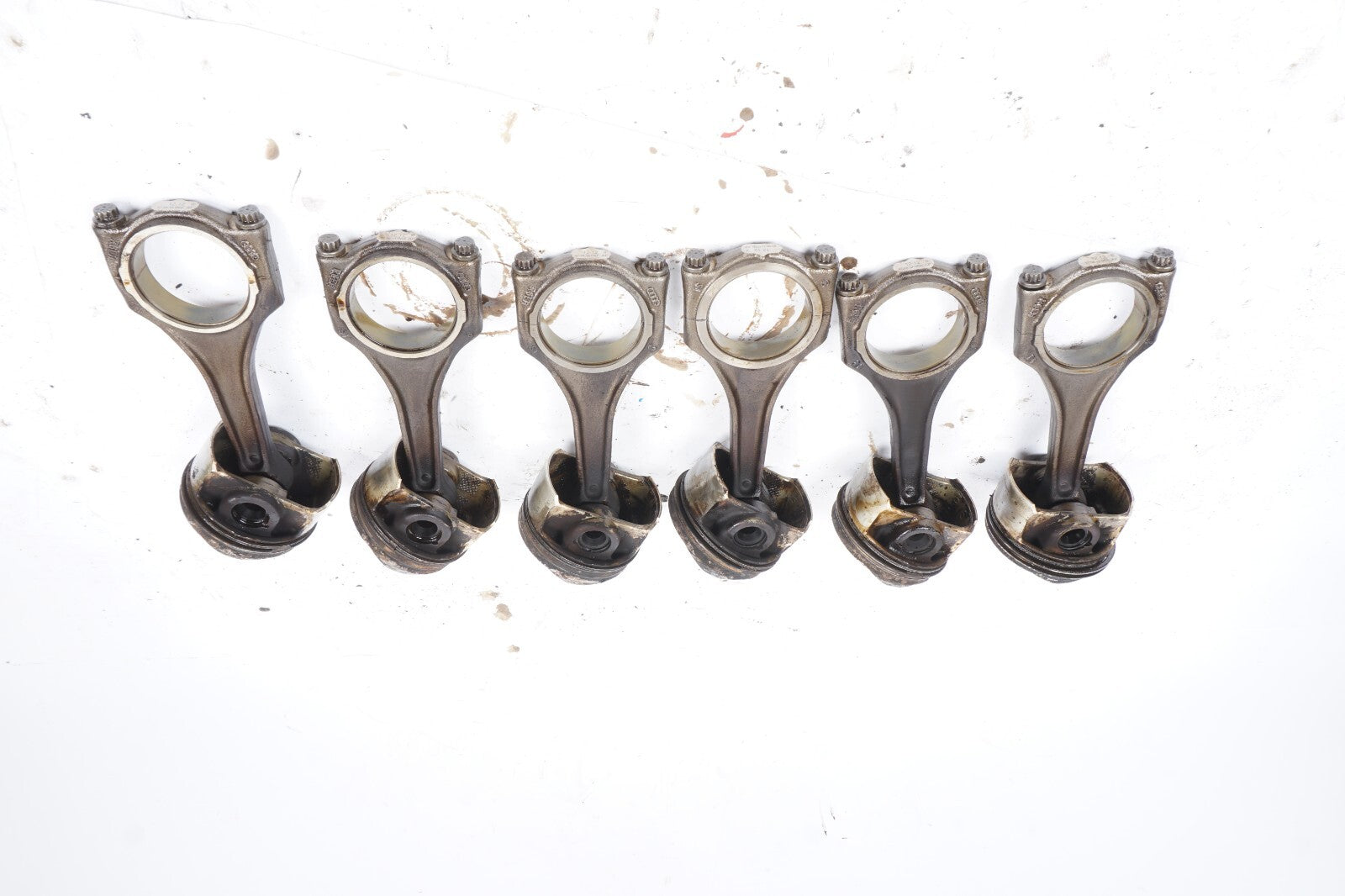 2013 - 2017 Audi A8L A8 3.0L Piston & Connecting Rod Set Of 6 OEM