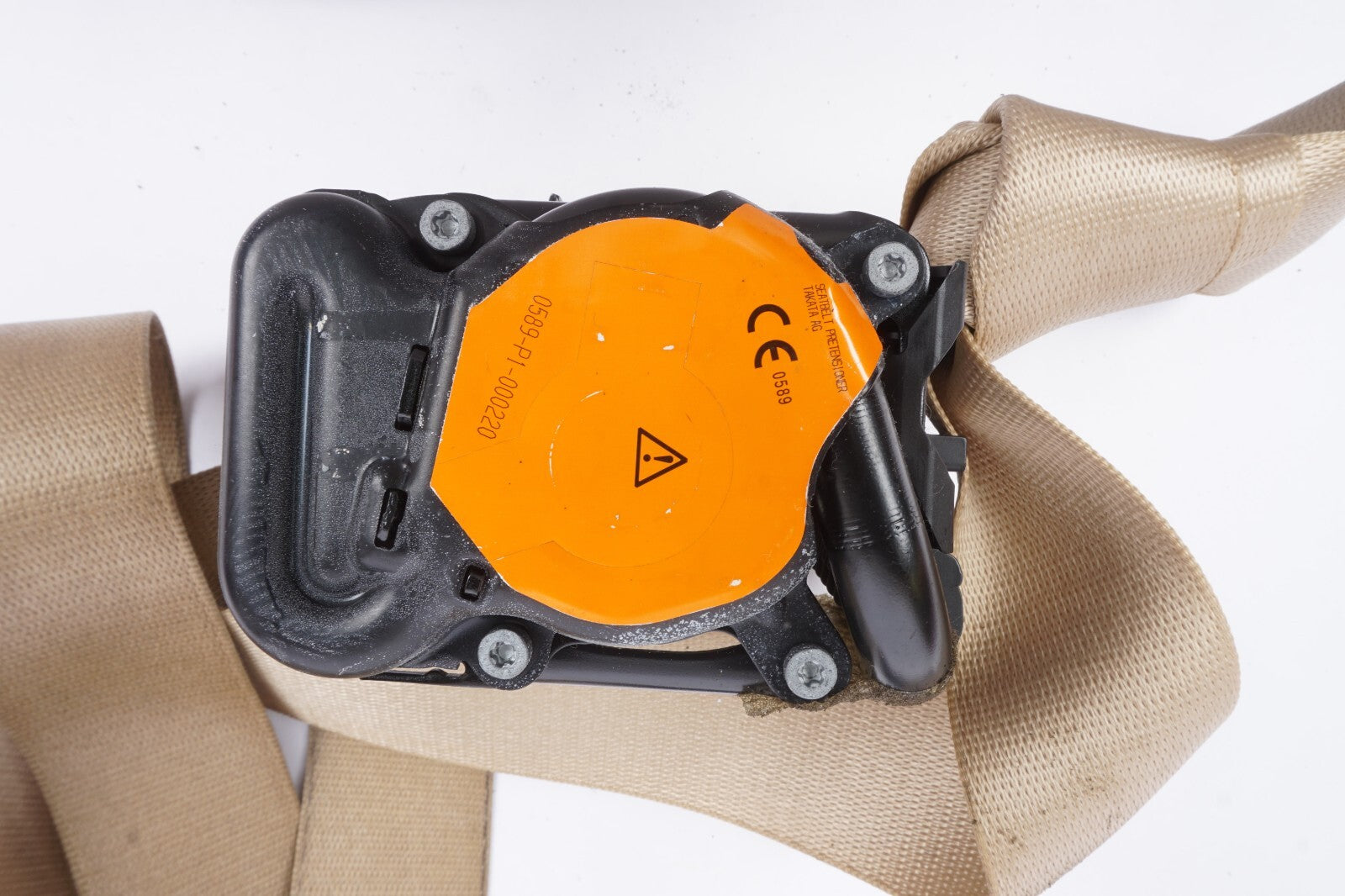 2011 - 2017 Bmw X3 F25 Front Right Passenger Side Seat Belt Retractor Beige OEM