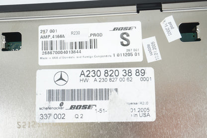 2005 - 2008 Mercedes SL500 R230 BOSE Amplifier 2308203889  OEM