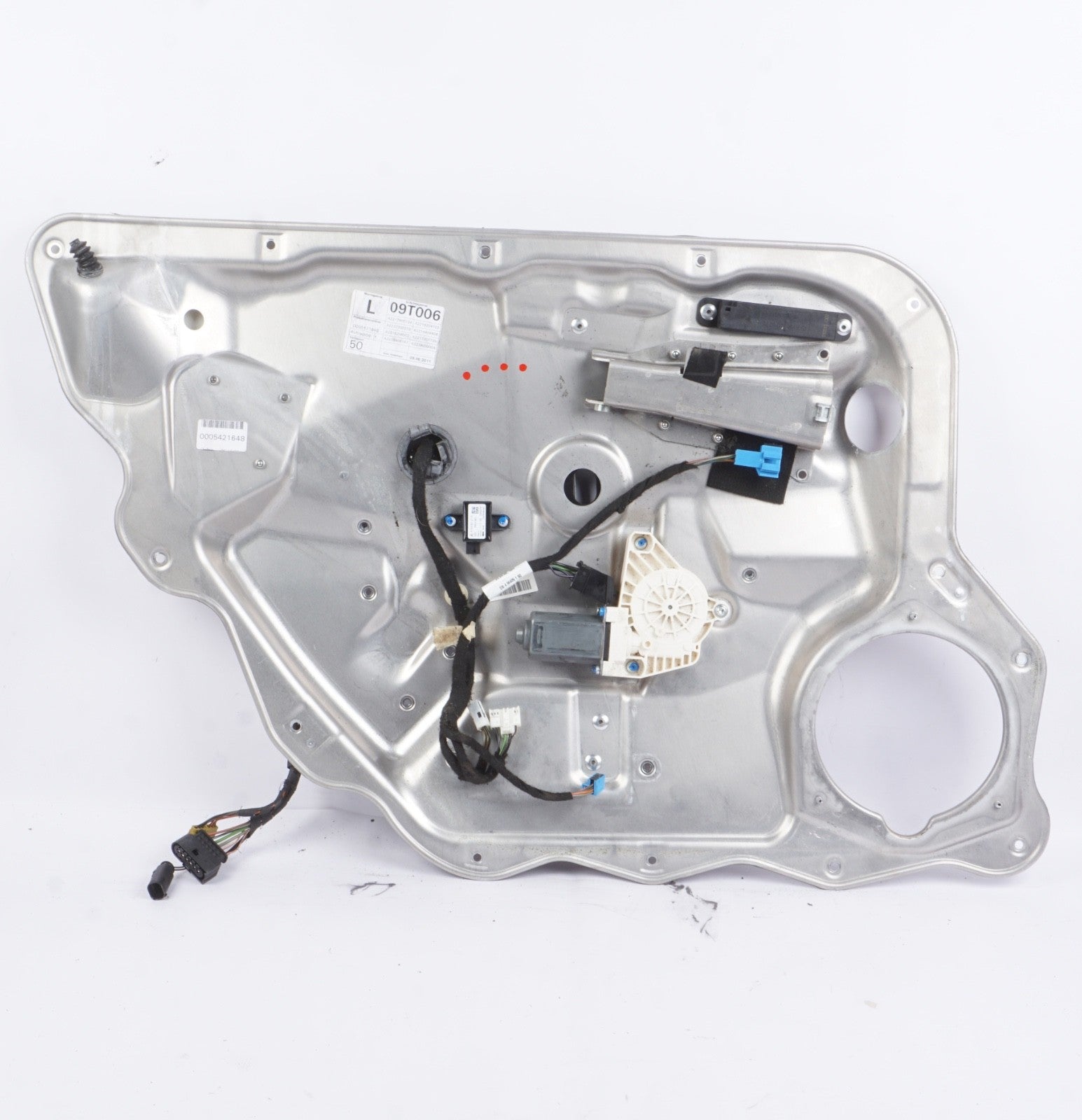2007-2013 MERCEDES S550 W221 REAR LEFT DOOR WINDOW REGULATOR W/ CARRIER OEM
