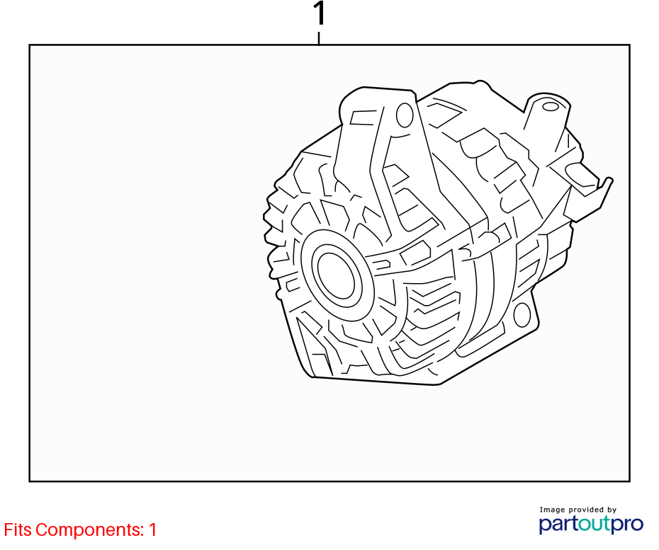 2013 - 2018 Ford Focus 2.0L AT Non Turbo Alternator OEM