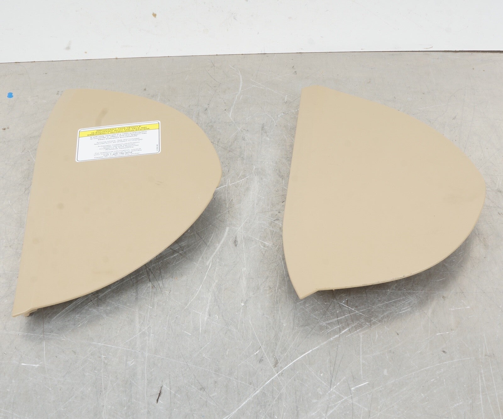 07-13 Mercedes W221 S400 S550 Interior Dashboard Dash Trim Cover  Beige OEM PAIR