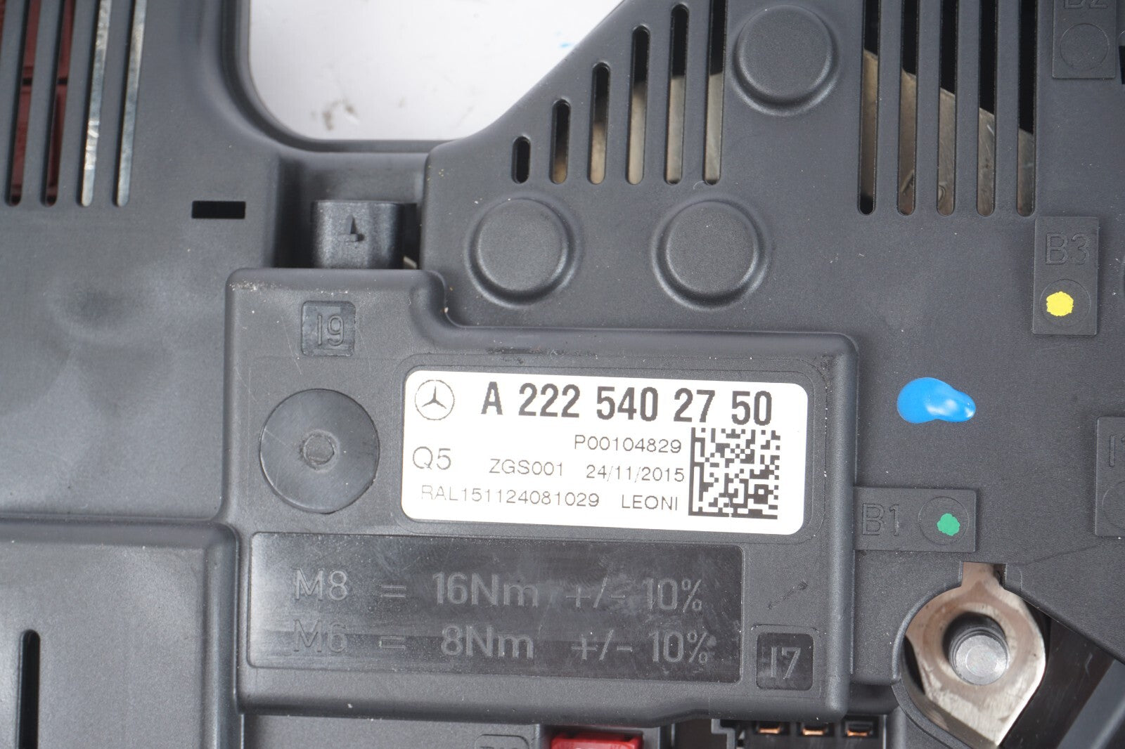 14-17 Mercedes W222 S550 REAR TRUNK POWER FUSE RELAY JUNCTION BOX OEM