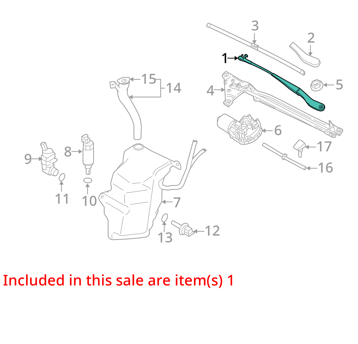 2006 - 2013 VOLVO C70 WINDSHIELD WIPER ARMS PAIR LEFT AND RIGHT
