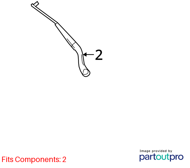 2010 - 2013 Mercedes E350 Coupe Left And Right Front Windshield Wiper Arm OEM