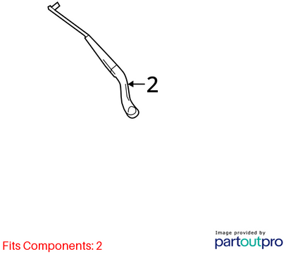 2010 - 2013 Mercedes E350 Coupe Left And Right Front Windshield Wiper Arm OEM